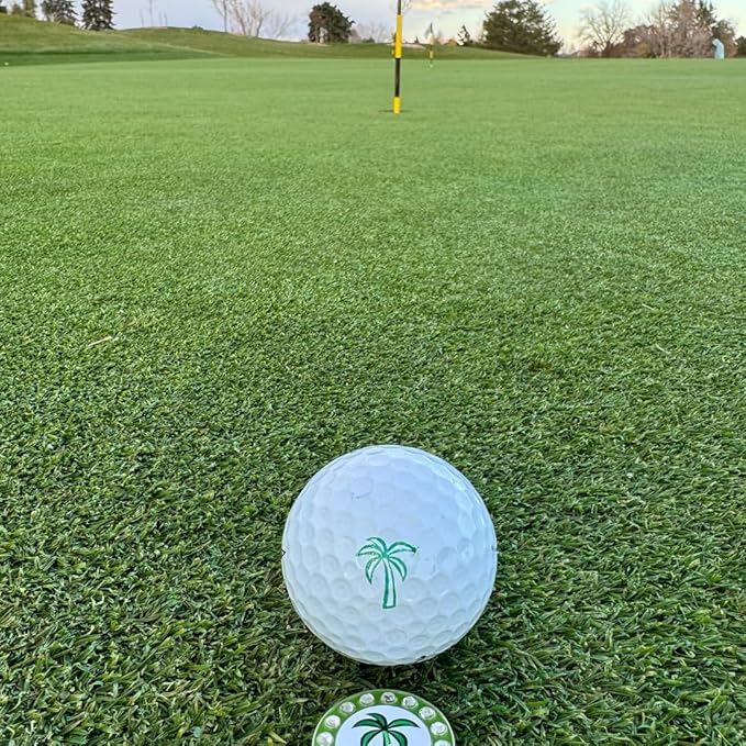 Bling Golf Ball Marker Hat Clip | Magnetic Ball Marker for Women | Stylish Golf Hat Clip Ball Marker for Female Golfers Fun Gift Idea with Strong Magnet for Hat, Visor, Golf Accessories