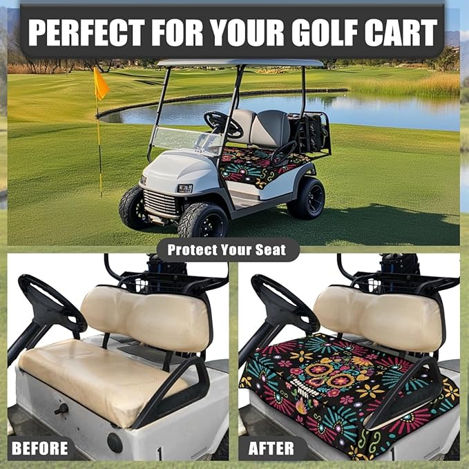 Golf Cart Seat Covers Universal Golf Cart Seat Cover Blanket Cushion Cover Sports Golf Cart Accessories