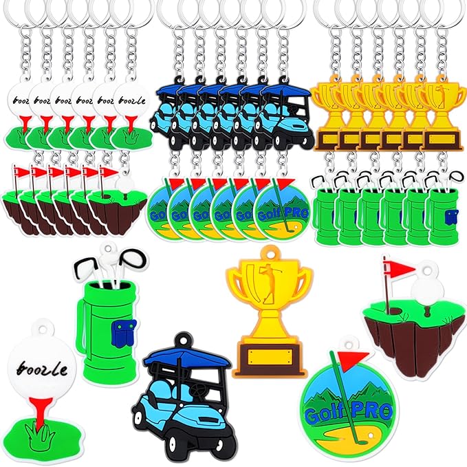 36pcs Golf Party Keychains Golf Party Favors Golf Party Decorations for Golf Theme Party Supplies Golf Themed Birthday Party Sport Themed Party Baby Shower Favors