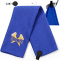 Personalized Golf Towel Custom Golf Towels for Golf Bags with Embroidery Initial Name Magnetic Golf Towel Microfiber Golf Towels with Clip Gifts for Golfers Men Women 16"x 24" (Blue)