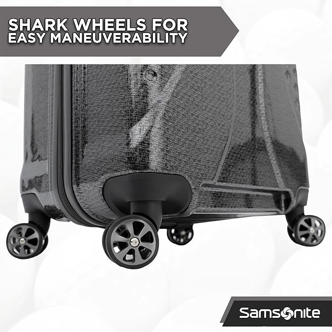 Samsonite Tour Pro Golf Hard Case Golf Travel Bag, Lightweight & Durable ABS Shell, 360 Degree Multi-Directional “Shark Wheels”