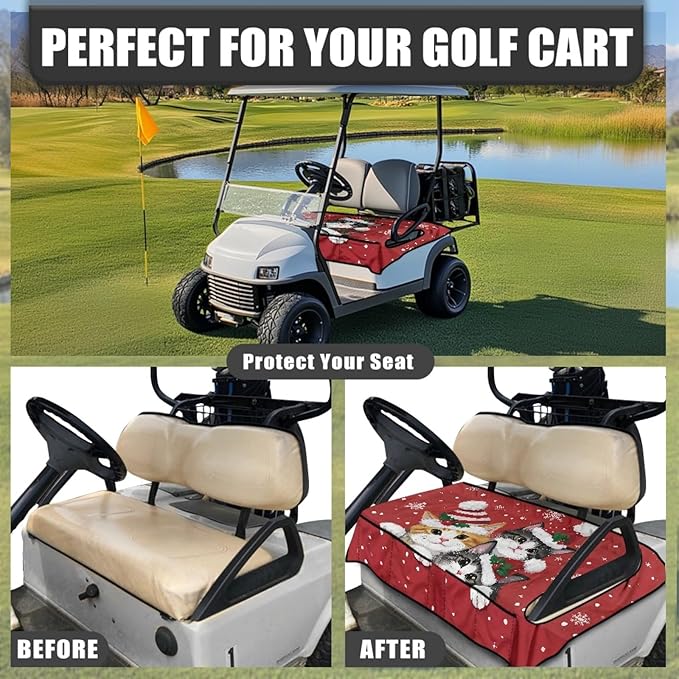 Golf Cart Seat Covers Universal Golf Cart Seat Cover Blanket Cushion Cover Sports Golf Cart Accessories