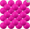 Junkin 24 Pcs Foam Golf Practice Balls Realistic Feel and Flight Training Sport Balls Elastic Soft Foam Golf Balls for Indoor or Outdoor Backyard Training
