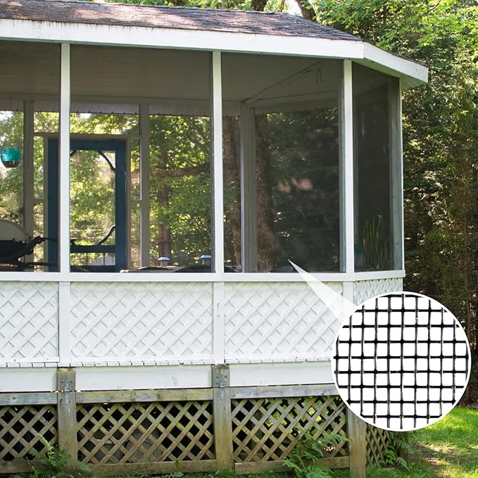 Patio Porch Screen Mesh Roll - 95"x100', Easy-to-Cut Porch Screen Mesh Roll for Patio, Pool, Durable Patio Screen Mesh Replacement