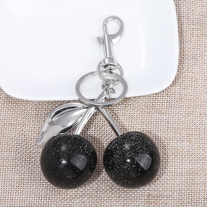 Fruit Bag Charm Purse Charms Keychain Strawberry Cherry Accessories Keychain For Women Birthday Valentine Day Gifts