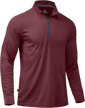 Obla Golf Quarter Zip Pullover for Men Mock Neck Sweatshirt Lightweight Sun Protection Men's Long Sleeve Golf Shirt