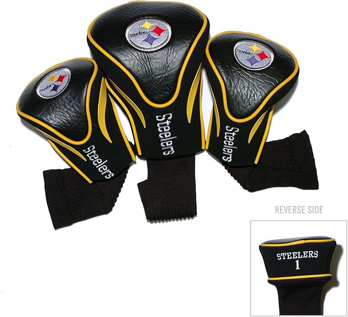 Team Golf NFL Numbered 1, 3, & X, Fits Oversized Drivers, Utility, Rescue & Fairway Clubs, Velour Lined for Extra Club Protection