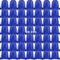 KUUQA 50Pcs Blue Drawstring Backpack Bag Sack Drawstring Bags Bulk String Bags Storage Bags for Sport Gym Traveling