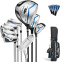 Men’s Golf Club Set, Right Hand – 13–16 Piece Complete Set with Driver, Woods, Hybrids, Irons, PW, SW, Putter, Stand Bag and Headcovers