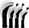 Golf Head Covers for Fairway Woods Driver Hybrids 5 Pieces Nylon Mesh Sports Fan Golf Club Headcovers-Golf Accessories for Men Women.