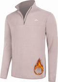 Willit Men's Fleece Pullover Winter Shirts Long Sleeve Quarter Zip Cold Weather Golf Hiking Casual Warm Shirts
