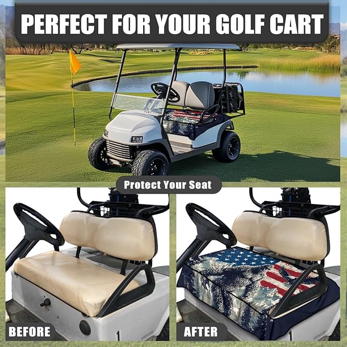 Golf Cart Seat Covers Universal Golf Cart Seat Cover Blanket Cushion Cover Sports Golf Cart Accessories