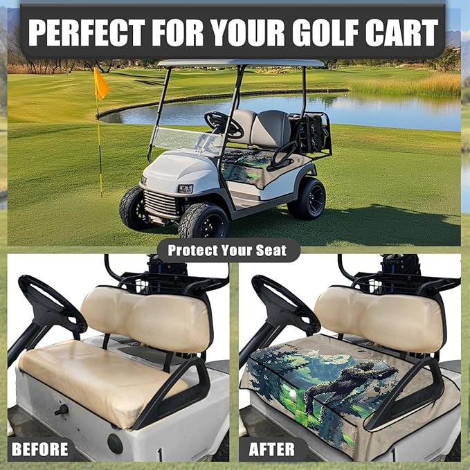 Golf Cart Seat Covers Universal Golf Cart Seat Cover Blanket Cushion Cover Sports Golf Cart Accessories