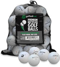 Golf Ball nut - 48 Used Golf Balls – Recycled Premium Brands Assorted Mix for Practice & Play – 5A/4A Premium Condition Mix – Includes Mesh Bag – Budget-Friendly & Sustainable Golf Balls