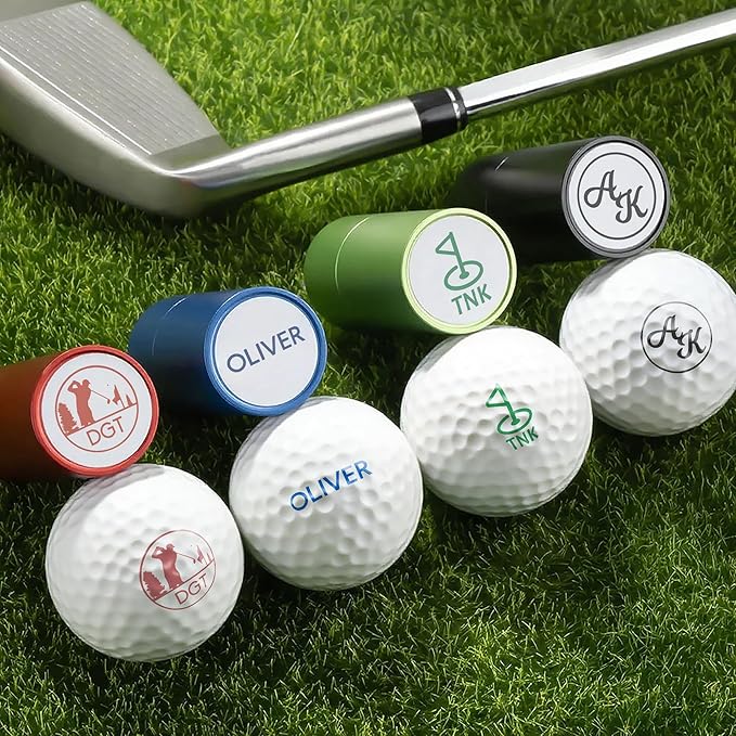 callie Personalized Golf Ball Stamp - Custom Monogram Name, 4 Colors | Ball Stamper Marker, Golf Accessories Gifts