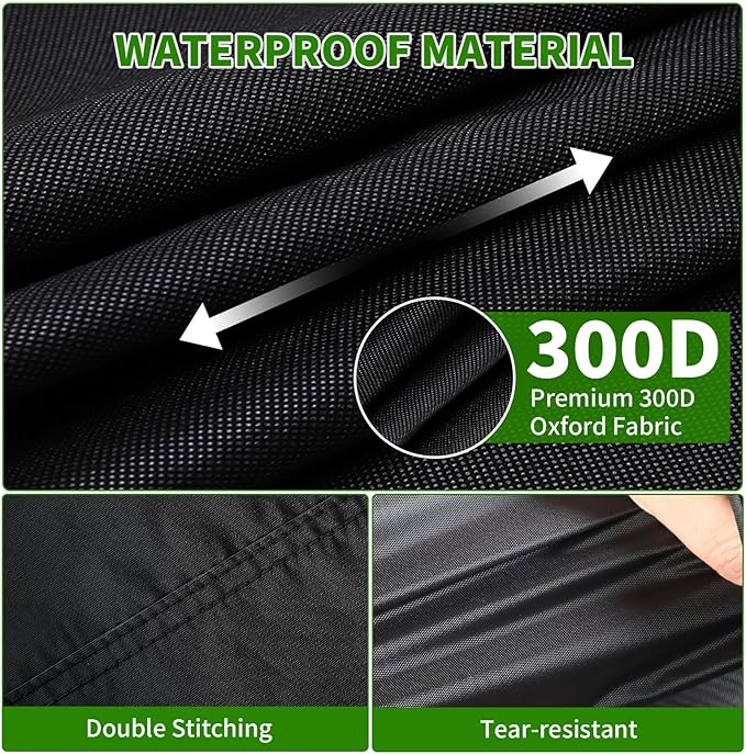 Tecoom Golf Cart Enclosure 2/4/6 Passenger, Golf Rain Cover 600D Waterproof Snowproof, Door Zippers, Clear Windows and Windproof Hooks, Universal Fit for EZGO, Yamaha, Club Car