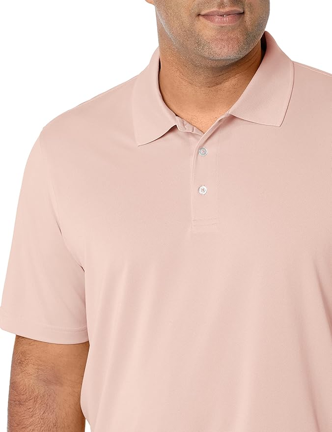Amazon Essentials Mens Golf Polo Shirt, Moisture-Wicking Quick Dry, Short Sleeve