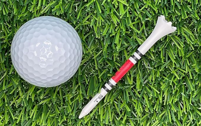 TRUESTRIKE Premium USA Golf Tees – 100-Pack Durable 3¼" / 2¾" Plastic Tees – Made in USA – Perfect Holiday Golf Gift