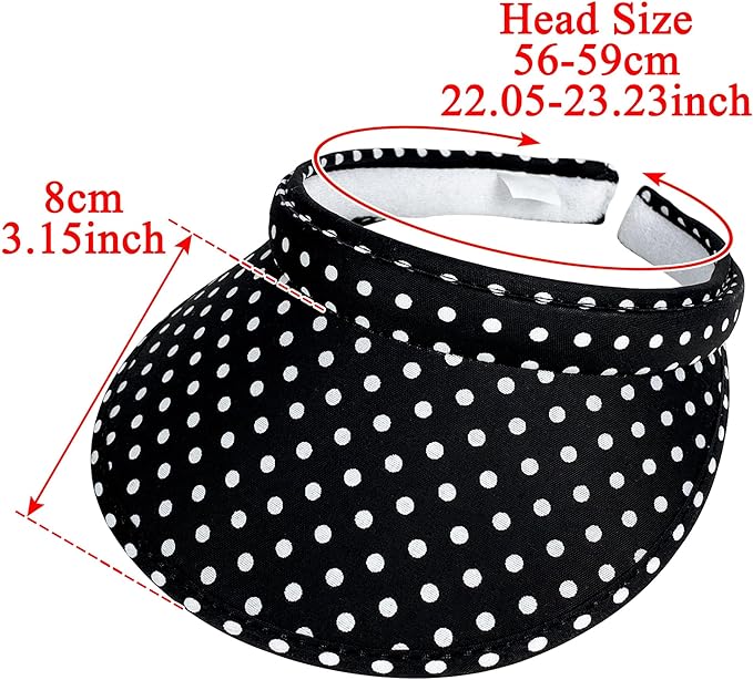 2 Pack Sun Visor Hats Women Men Clip On Wide Brim Visors Hat Outdoor Sports Golf Beach Travel Tennis Caps