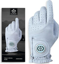 CLAPLEY Women’s Golf Glove – Premium Cabretta Leather with Magnetic Ball Marker, Breathable Design, Good Elasticity, Precious Gift for Golfers, Super Soft Feel, Left and Right Hand, Secure Fit