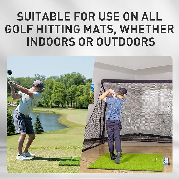 FINGER TEN Golf Rubber Tees Driving Range Value 5 Pack, Mixed Size or 5 Same Size for Practice Mat