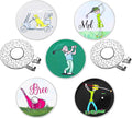 Magnetic Golf Ball Marker Clips, Funny Golf Ball Markers with Magnetic Clip, Enamel Golf Ball Markers Hat Clip Magnet for Men Women Golfer Gifts