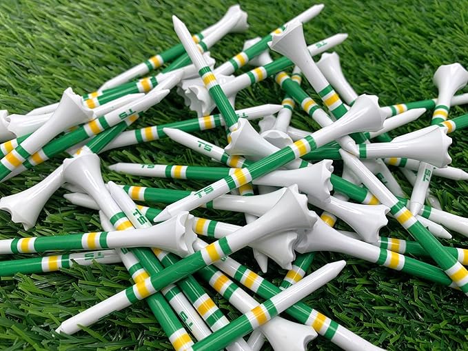 TRUESTRIKE Premium USA Golf Tees – 100-Pack Durable 3¼" / 2¾" Plastic Tees – Made in USA – Perfect Holiday Golf Gift