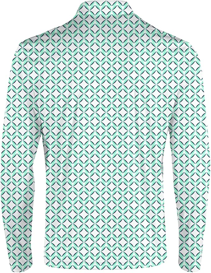 Men's Long Sleeve Golf Shirt Quick Dry 3 Button Work Fishing Outdoor Casual Collar Shirt