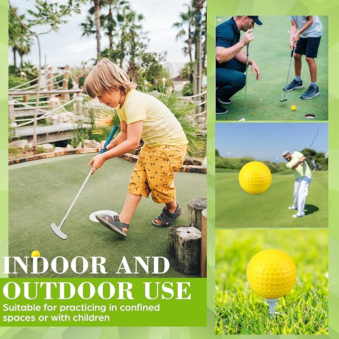 12 Pcs Foam Golf Practice Balls Soft Foam Balls for Golf Practice Realistic Feel and Flight Sport Training