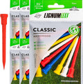 LIGNUM Unbreakable Microwood Golf Tees 50x More Durable/Adjustable Golf Tee/Innovative Wood Fibre and Natural Adhesives/Golf Tee, Golf Tees, Tees Golf, Golf Ball Tees, Pack of 5