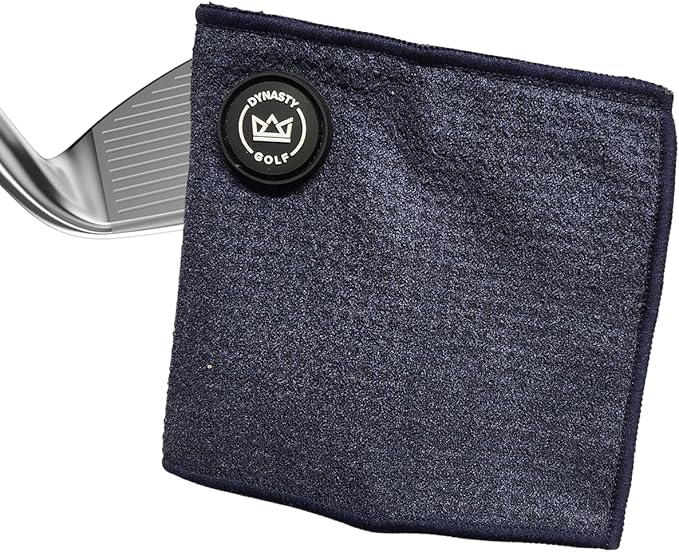 Small Magnetic Golf Ball Towel - Greens Towel & Pocket Golf Towel with Magnet - Golf Ball Cleaner for Around The Green