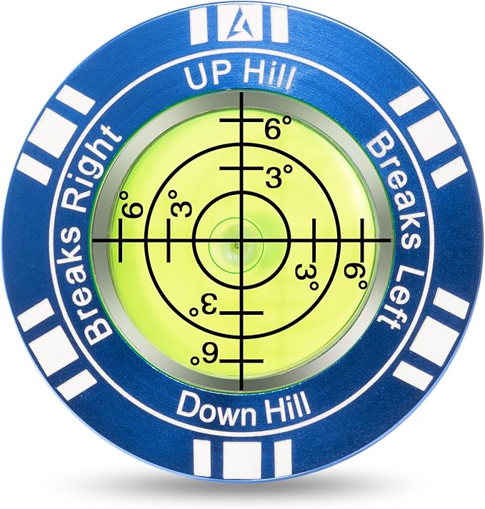 Golf Putt Green Reader, High Precision Golf Training Aid, Stylish Hat Clip Ball Marker, Golf Accessories for Men Women
