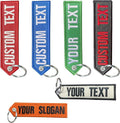 mvcen Custom Keychain, Personalized Keychain 1 PC Car Key Chain Clip Embroidery Key Tag Customizable Key Ring Accessories for Men Women, Backpack, Motorcycle