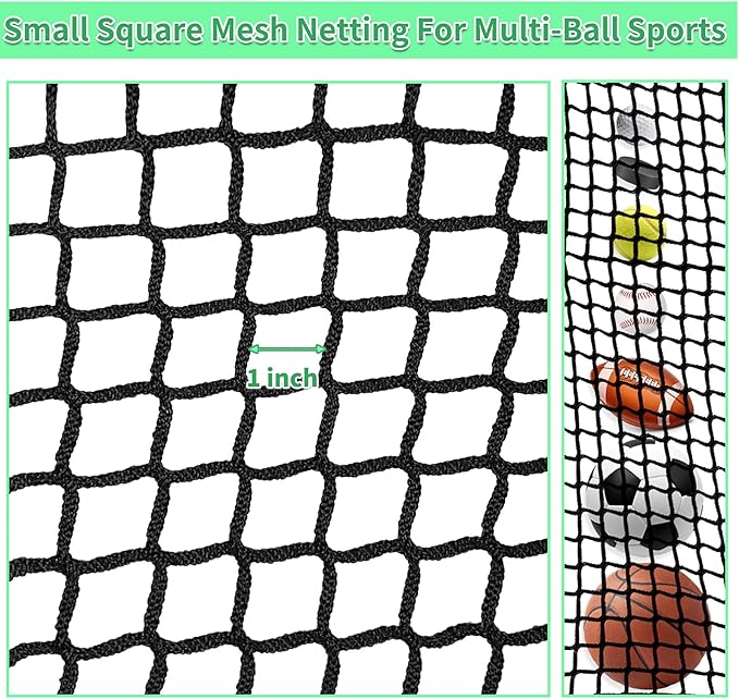 Golf Practice Net - Heavy Duty Nylon Netting, 10x10ft/10x15ft/10x20ft