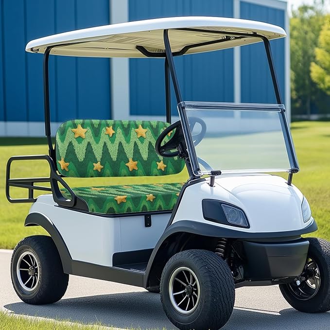 Fashion Print Golf Cart Seat Covers 2 Passenger Golf Cart Backrest Cover Golf Cart Seat Towel Gift for Friends