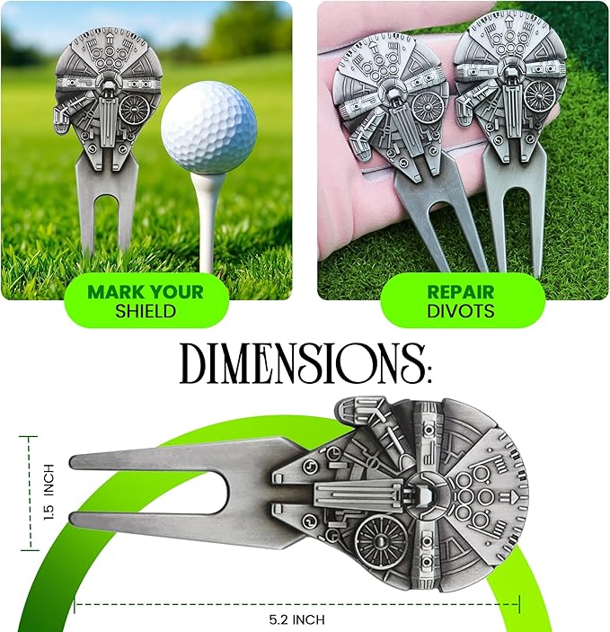 K9King Funny Golf Ball Marker with Magnetic Hat Clip – Unique Durable Enamel Ball Marker – Enhanced Golfing Fun Waterproof Scratch Free Golf Accessories and Gifts for Golfers