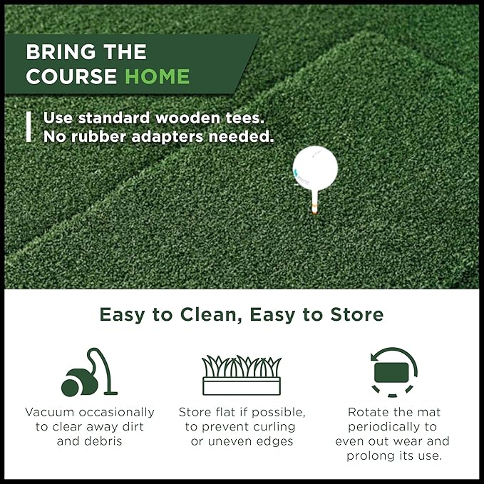 SIGPRO Hitting Strips - Professional-Grade, Replaceable Golf Hitting Mat - Realistic Hitting Surface - Replaceable with SIGPRO - Joint-Friendly