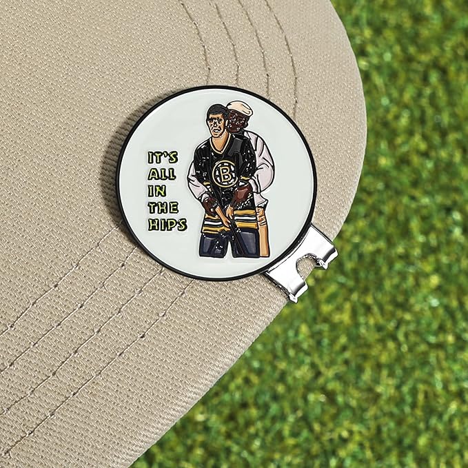 Enamel Golf Ball Marker with Magnetic Hat Clip - Funny Golf Accessories - Great Gift for Golf Lovers