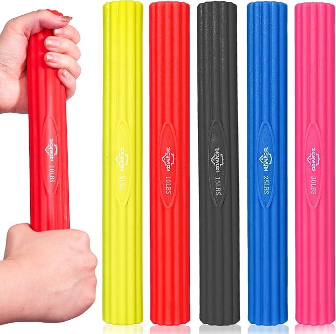 Flex Therapy Bar and Grip Strength Trainers set, Physical Therapy & Resistance Bar for Golfers Elbow, Tendinitis, Wrist,Forearms Pain, Improve Grip Strength and Relieve Pain