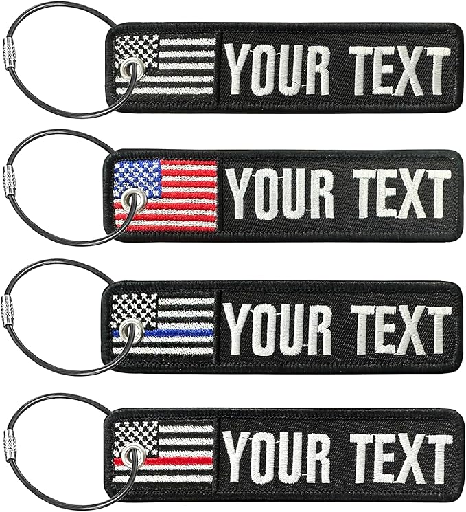 Personalized Luggage Tag Double Sided Embroidered Name/Address Custom Travel Labels Item Identification for Keys Backpack Luggage Suitcases