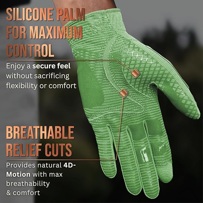Copper Tech Golf Gloves Men Right Handed Golfer or Left Handed Golfer (2nd Gen) | Copper Compression Joint Support Golf Glove