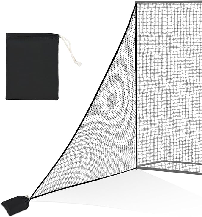 Golf Hitting Nets Shank Net Attachment, 7 * 10/7 * 7FT Heavy Duty Side Net Barrier Net for Golf, Baseball, Hockey with Sandbag