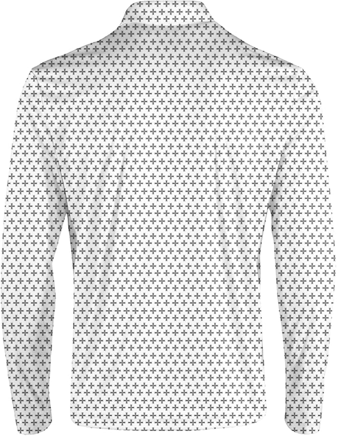 Men's Long Sleeve Golf Shirt Quick Dry 3 Button Work Fishing Outdoor Casual Collar Shirt