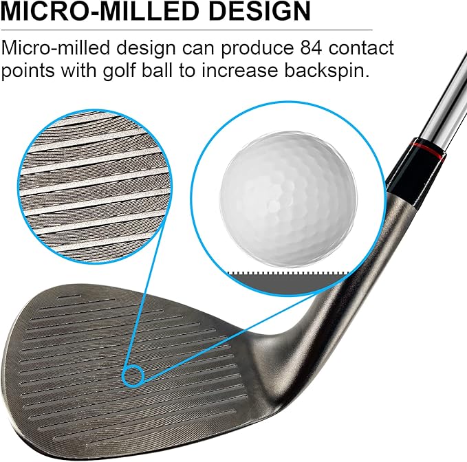 Yamato Golf Wedge Set or Individual Golf Wedges 50/52/54/56/58/60 Golf Gap Wedge Sets Sand Wedge|Lob Wedge Golf Clubs for Men & Women Milled Face for High Spin
