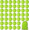 Coopay 12/50/100 Pack Baseball Practice Balls Plastic Training Balls Lightweight Hollow Softballs with a Drawstring Bag for Hitting, Baseball Training Indoor Outdoor Use