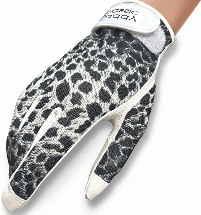 Caddy Classic Ladies Golf Glove Women | Various Stylish Mesh Design for High Breathability | Womens Golf Gloves Left Hand & Right Hand | Premium Leather Construction for Comfortable Fit