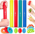 Flex Therapy Bar and Grip Strength Trainers Set, Physical Therapy & Resistance Bar for Golfers Elbow,Tendinitis,Wrist,Forearms Pain, Improve Grip Strength and Relieve Pain