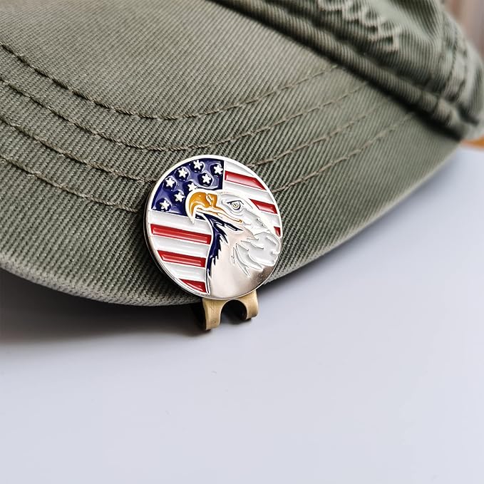Magnetic Golf Hat Clips Ball Marker Holder for Golf Gloves Hats Bags Caps Visor Belt