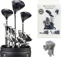 SwingSwing Premium Golf Club Holder Club Organizing Clips | 14 Clips Set with Identifying Numbered Stickers | Swivel Action Golf Club Clips for Golf Bags | Club Damage Protection, Grey