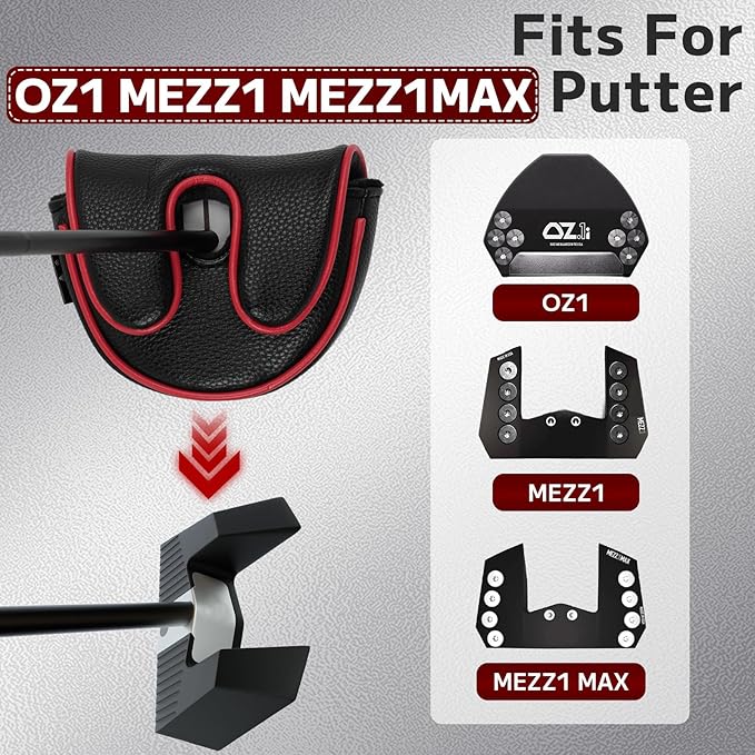 Craftsman Golf Mallet Center Shaft Putter Headcover for OZ.1 MEZZ.1 MAX